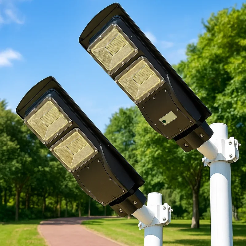 Udendørs Solcelle LED Lyspæl – Energieffektiv og Holdbar