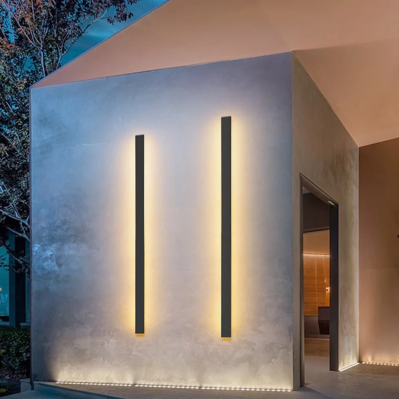 Elegant Udendørs Væglampe i Aluminium - Moderne LED Lys