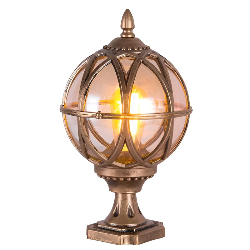 Elegant Udendørs Væglampe med Vejsikkert Glasdesign
