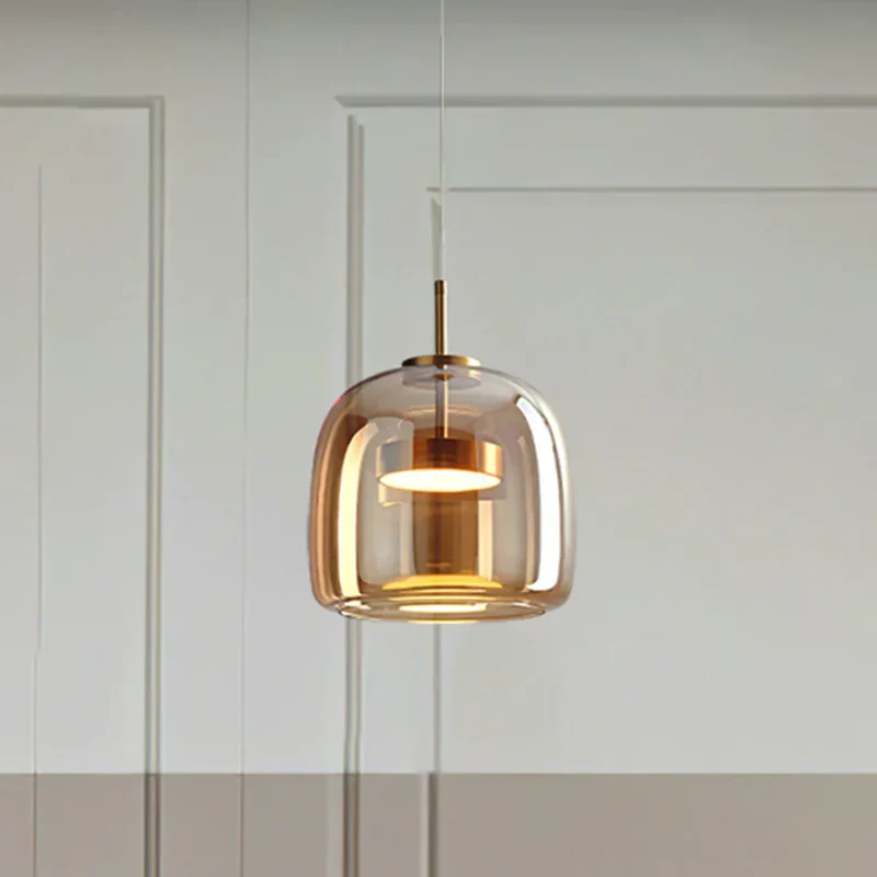 Moderne Glasloftslampe med LED - Stilfuld og Energibesparende