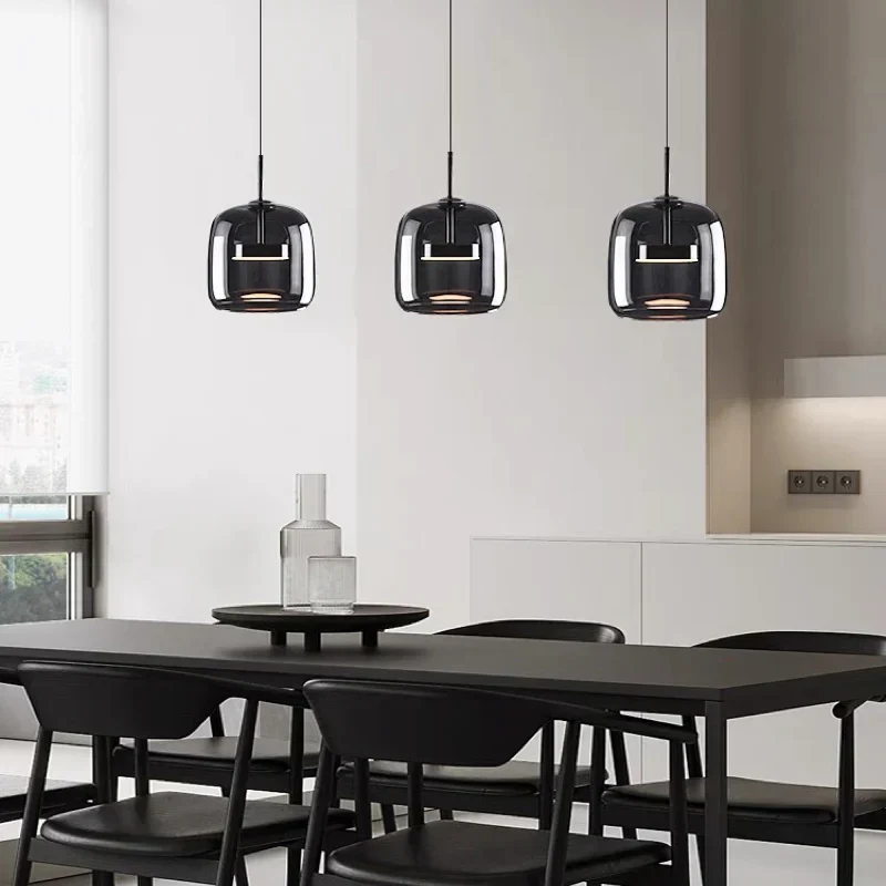 Moderne Glasloftslampe med LED - Stilfuld og Energibesparende