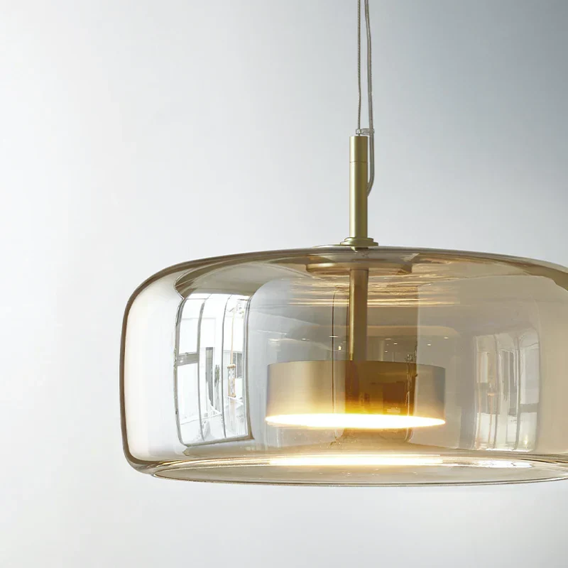 Moderne Glasloftslampe med LED - Stilfuld og Energibesparende