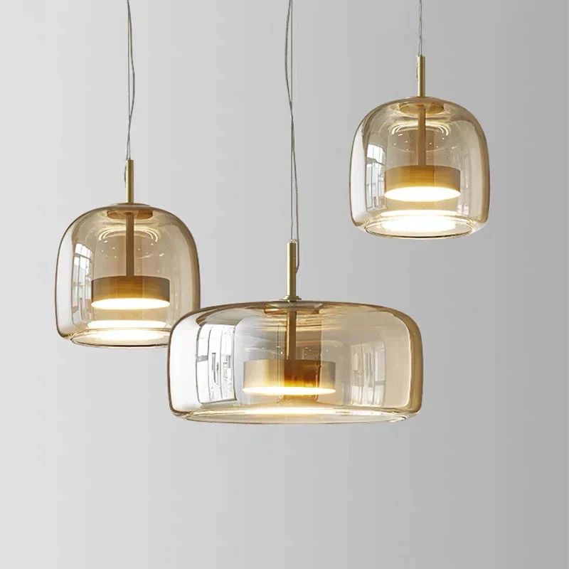 Moderne Glasloftslampe med LED - Stilfuld og Energibesparende
