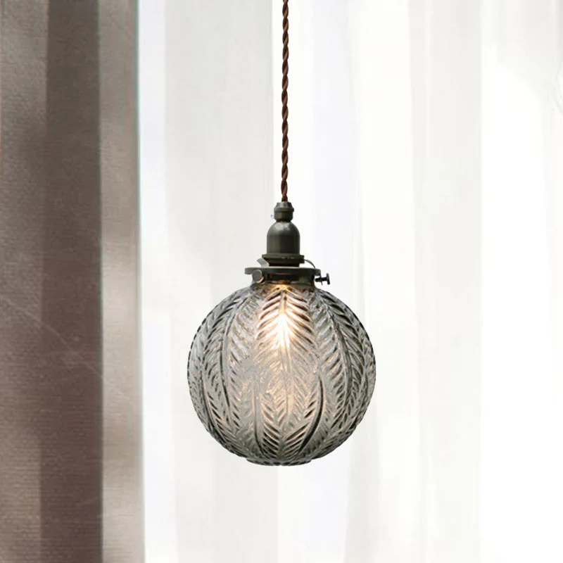 Vintage Glasloftlampe – Tidløs Elegance til Dit Hjem