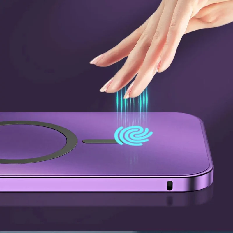 Elegant Magnetisk Metal Cover til iPhone - Slankt og Beskyttende