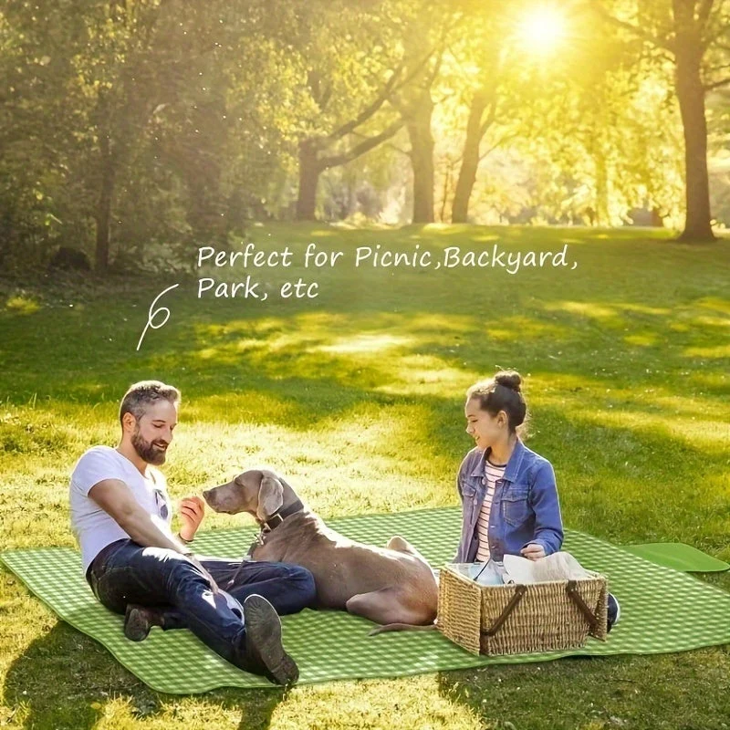Vandtæt Picnic Tæppe – Komfortabelt og Let Transportabelt
