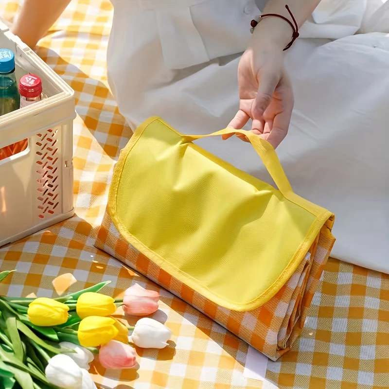 Vandtæt Picnic Tæppe – Komfortabelt og Let Transportabelt
