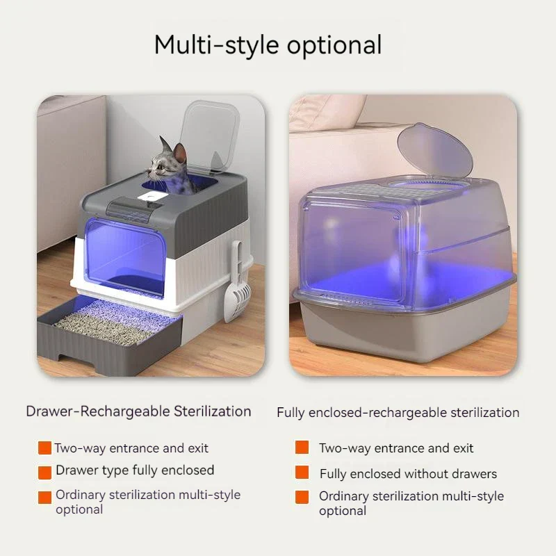 Genopladelig deodoriserende ultimative kattebakke