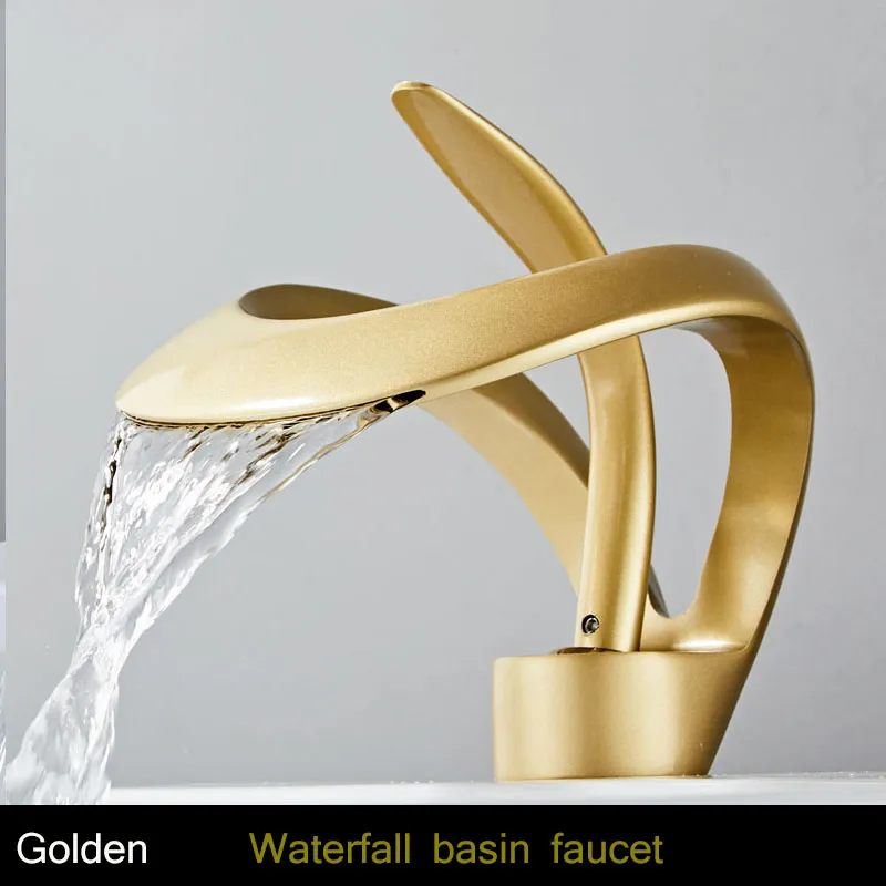Moderne Kreativ Messing Vandfald Design Vandhane