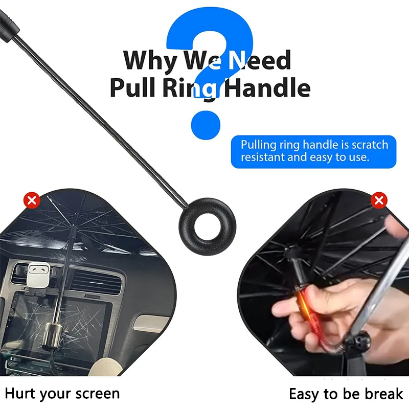 Sunshield Sammenklappelig Bil Forrude Paraply
