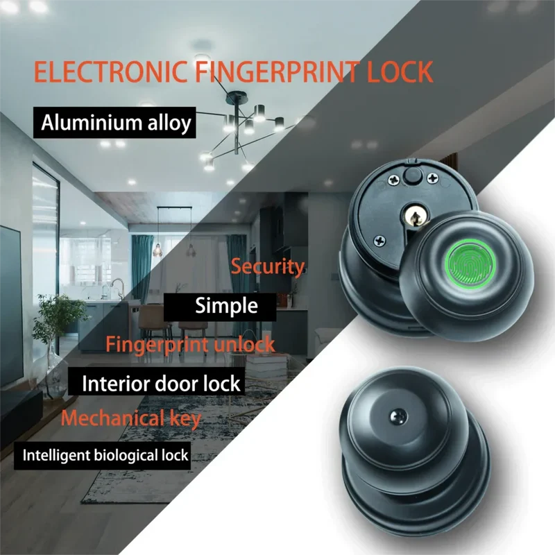 Touch Secure Fingerprint Smart Dørknap