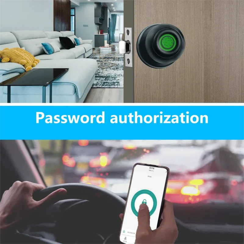 Touch Secure Fingerprint Smart Dørknap