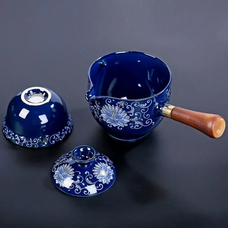 Traditionel Harmoni Keramisk Drejelig Teapot