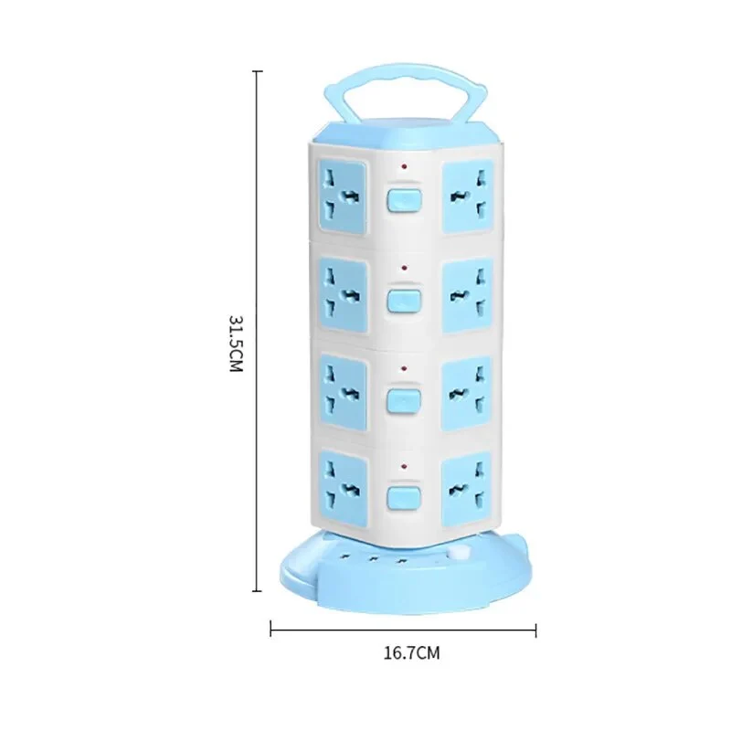 Tower Design Surge Protector Vertikal Strømstik