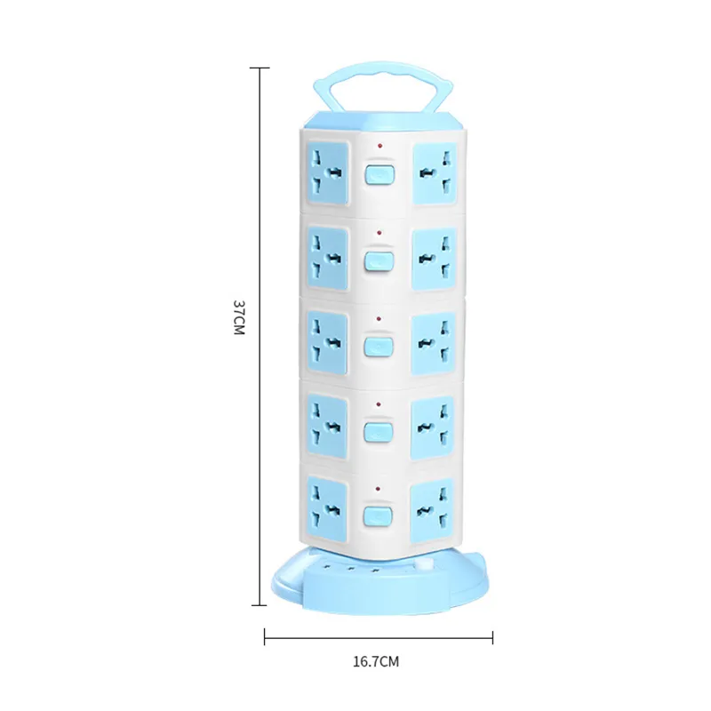 Tower Design Surge Protector Vertikal Strømstik