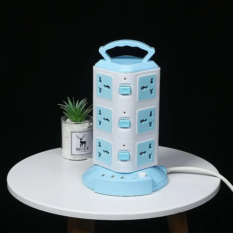 Tower Design Surge Protector Vertikal Strømstik