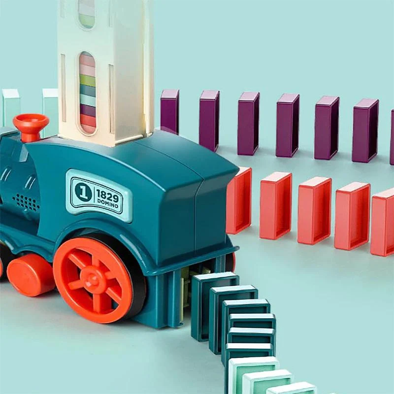 Automatisk Domino Tog: Kreativ Leg og Læring for Børn