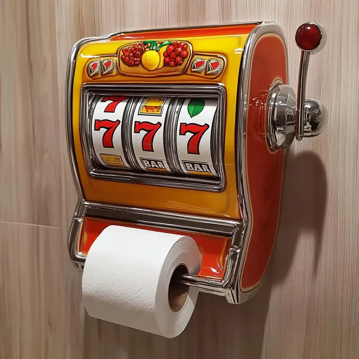 Slotmaskine toiletpapirholder