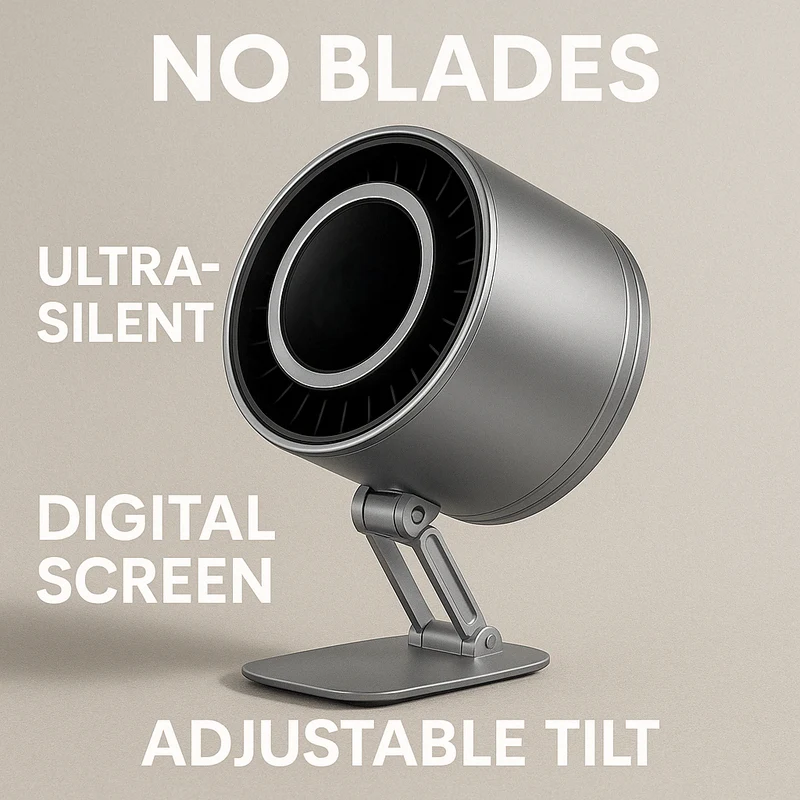 Ultra-stille digitalt display bladløse ventilator