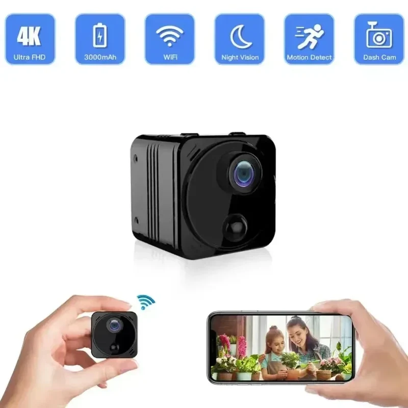 Mini Spy HD WiFi Bevægelsesdetektion Sikkerhedskamera