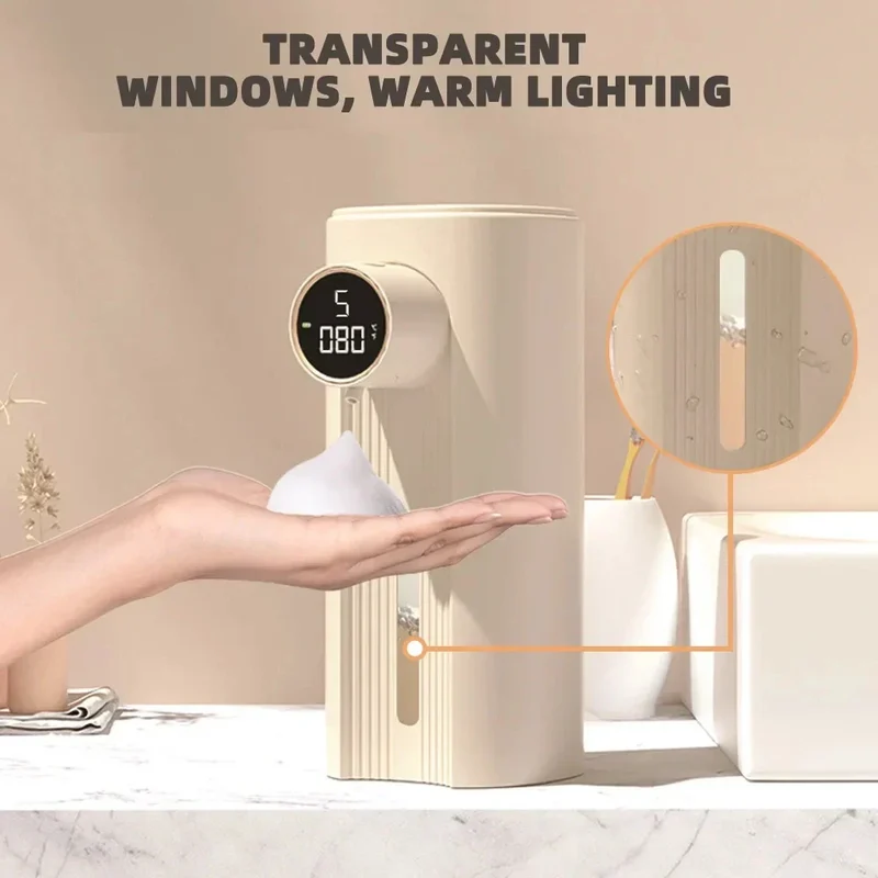 LED-display bevægelsessensor automatisk sæbe skum dispenser