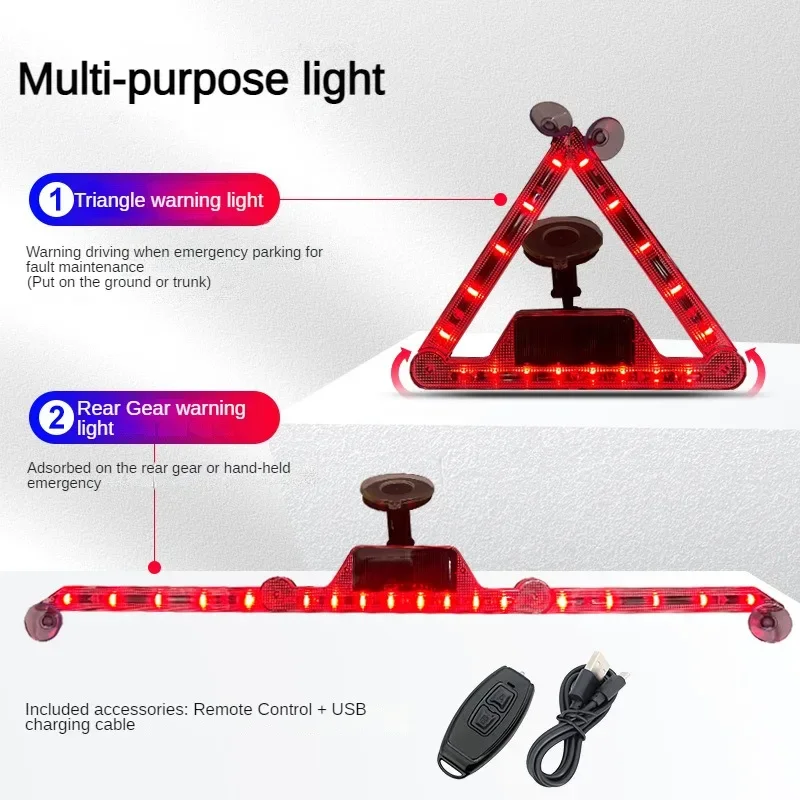 Solar LED Strobe Nødlys Anti-Kollision Advarselslampe