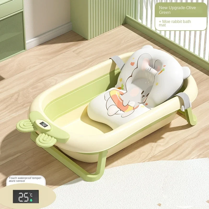 Foldbar temperaturføler visning baby badekar