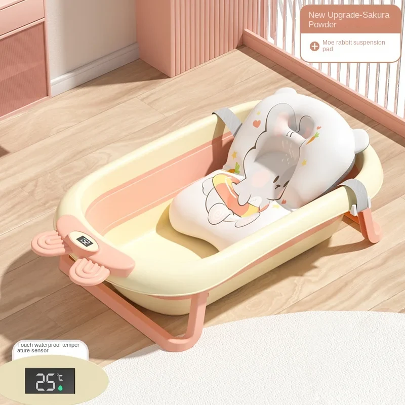 Foldbar temperaturføler visning baby badekar