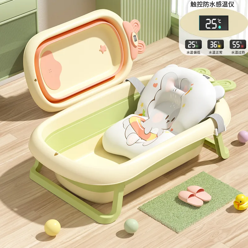 Foldbar temperaturføler visning baby badekar