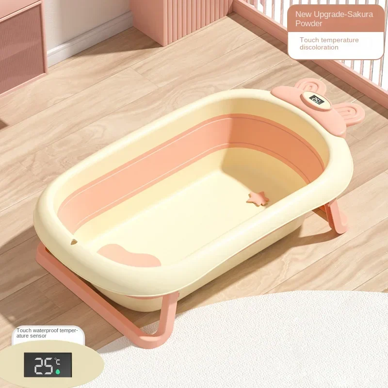 Foldbar temperaturføler visning baby badekar