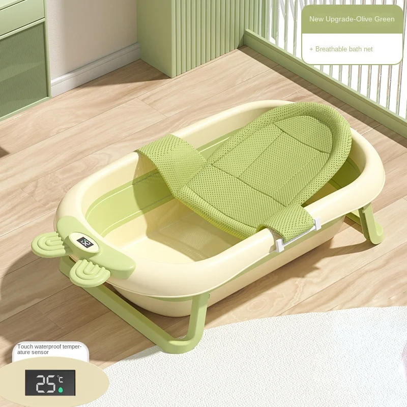 Foldbar temperaturføler visning baby badekar