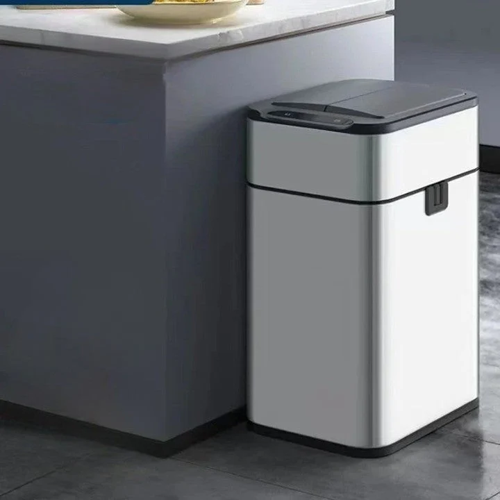 Smart Rustfrit Stål Automatisk Sensor Affaldsspand