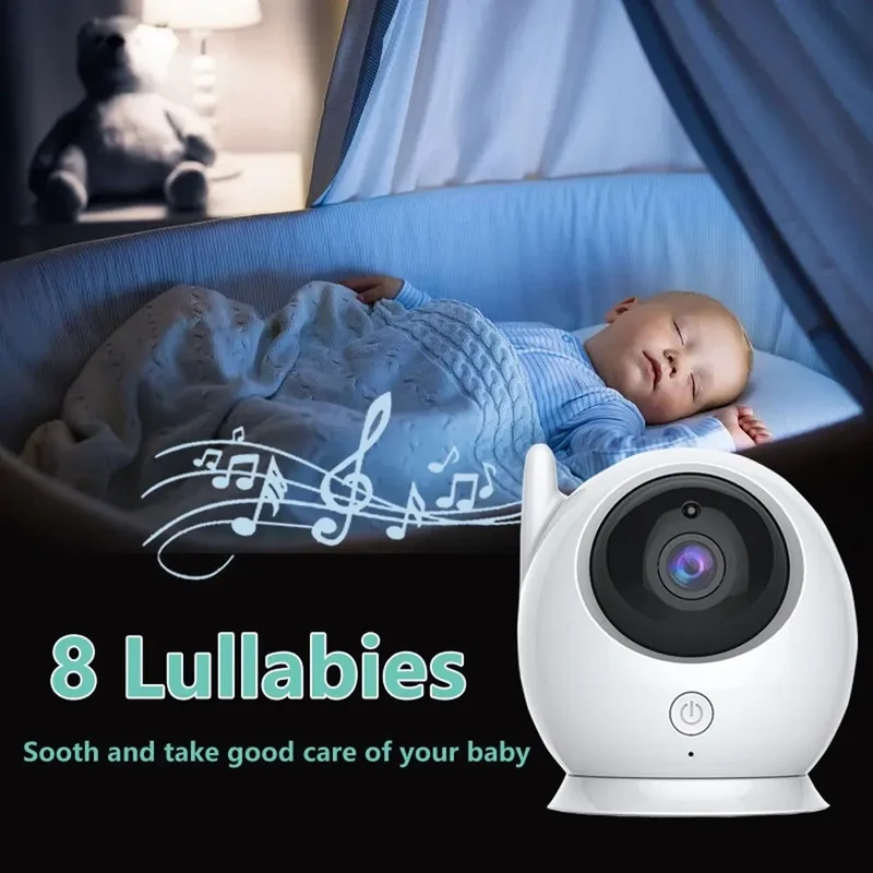 Baby Monitor Overvågning Nat Vision Musik Nanny Kamera