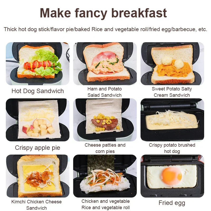 Mini Non-Stick Toast Press Grill Maskine