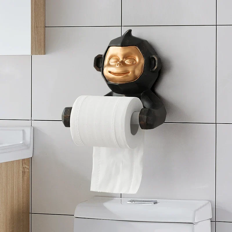 Happy Monkey Harpiksholder til Toiletpapir