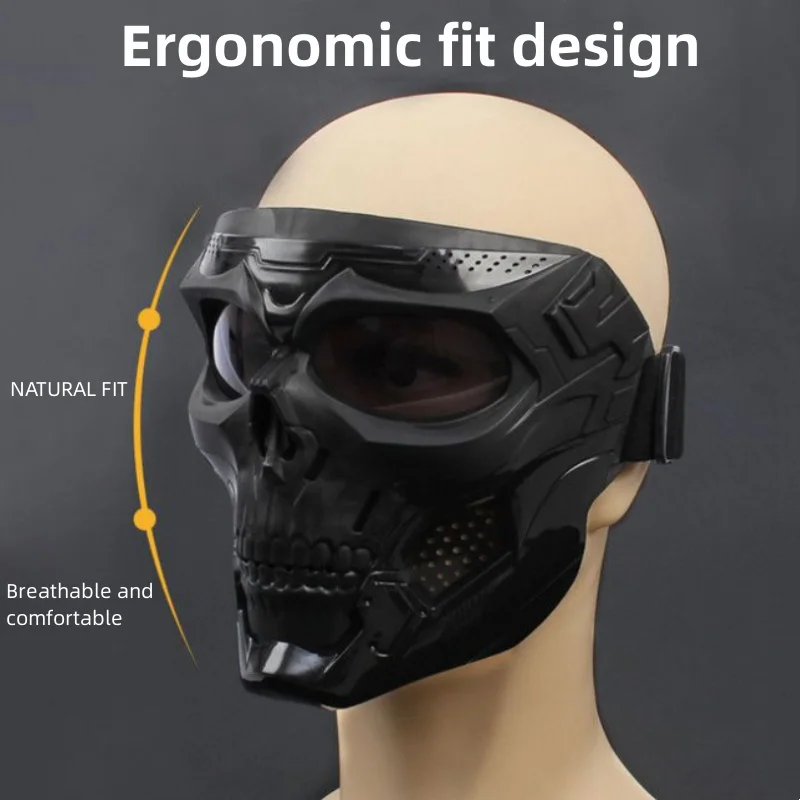 Skull Horror Off-Road Motorcykel Maske