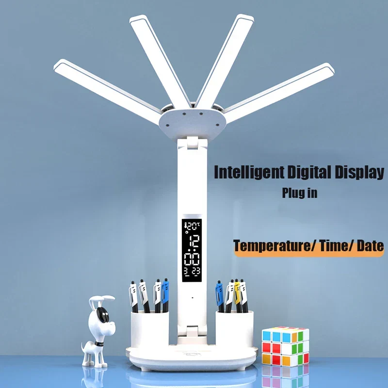 3i1 Multifunktionel Fire-Hoved Smart Bordlampe
