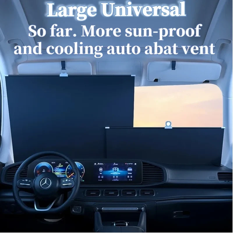 Retractable Anti-UV Light Bil Forrude Solskærm