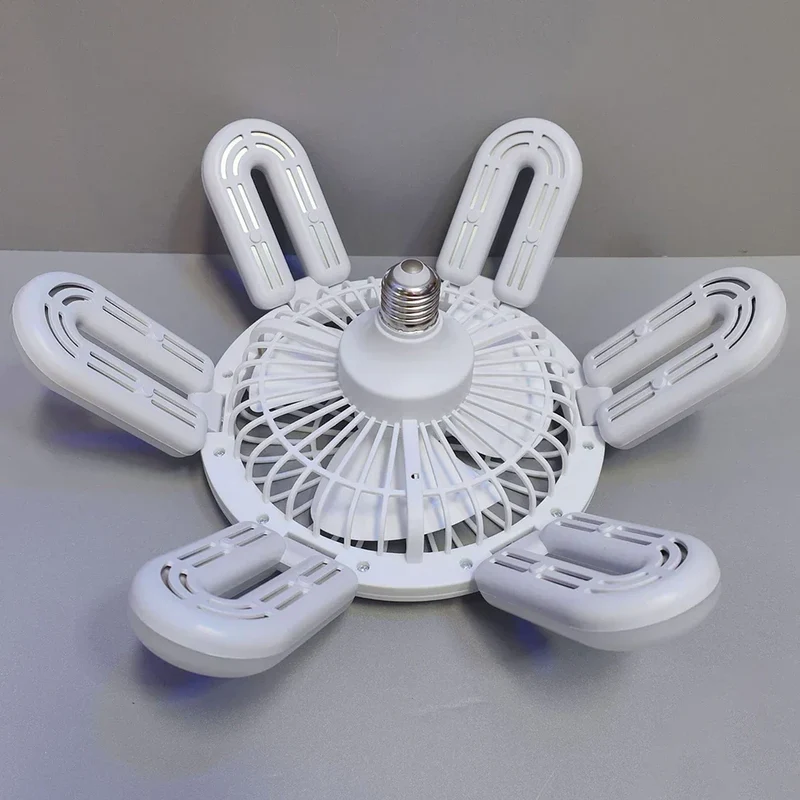 Stille Justerbar Fjernbetjening Loft Foldebar Ventilator Lampe