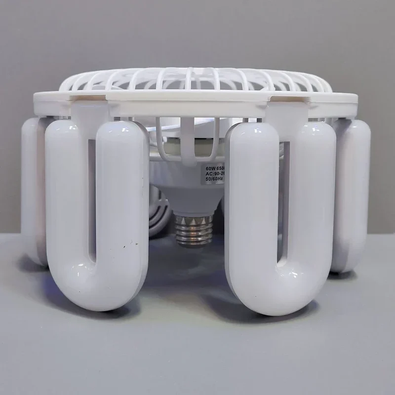 Stille Justerbar Fjernbetjening Loft Foldebar Ventilator Lampe