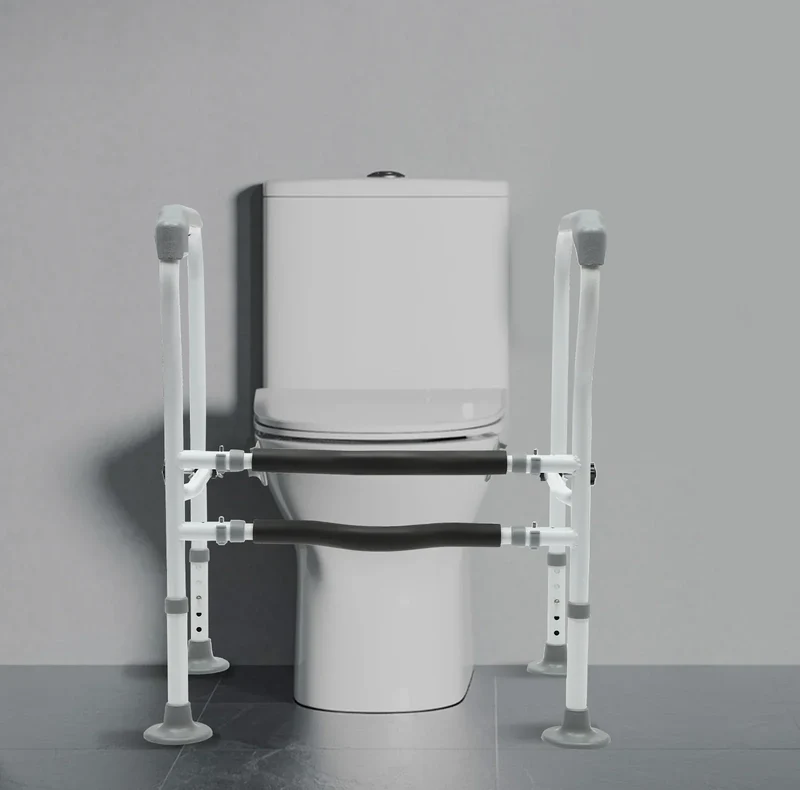 Justerbare højde toiletræling ældrepleje komfort sikkerhedsræler