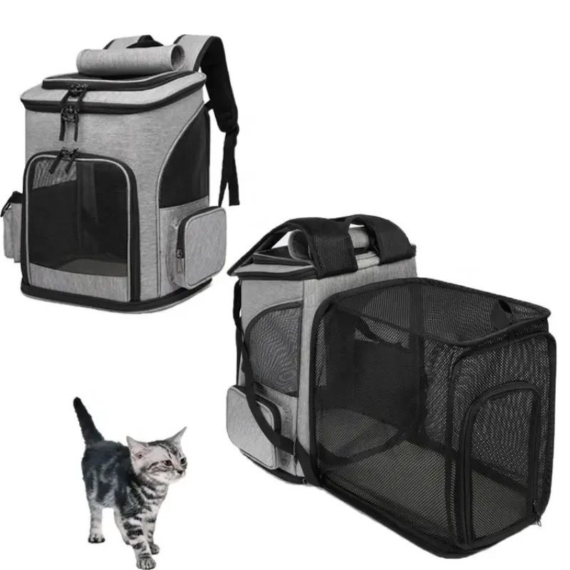 Pet Travel Åndbar Udvidelig Rygsæk