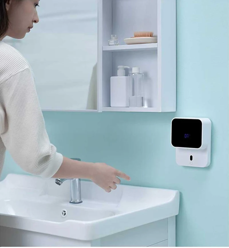 Automatisk sensor LED-display skumhåndvasker