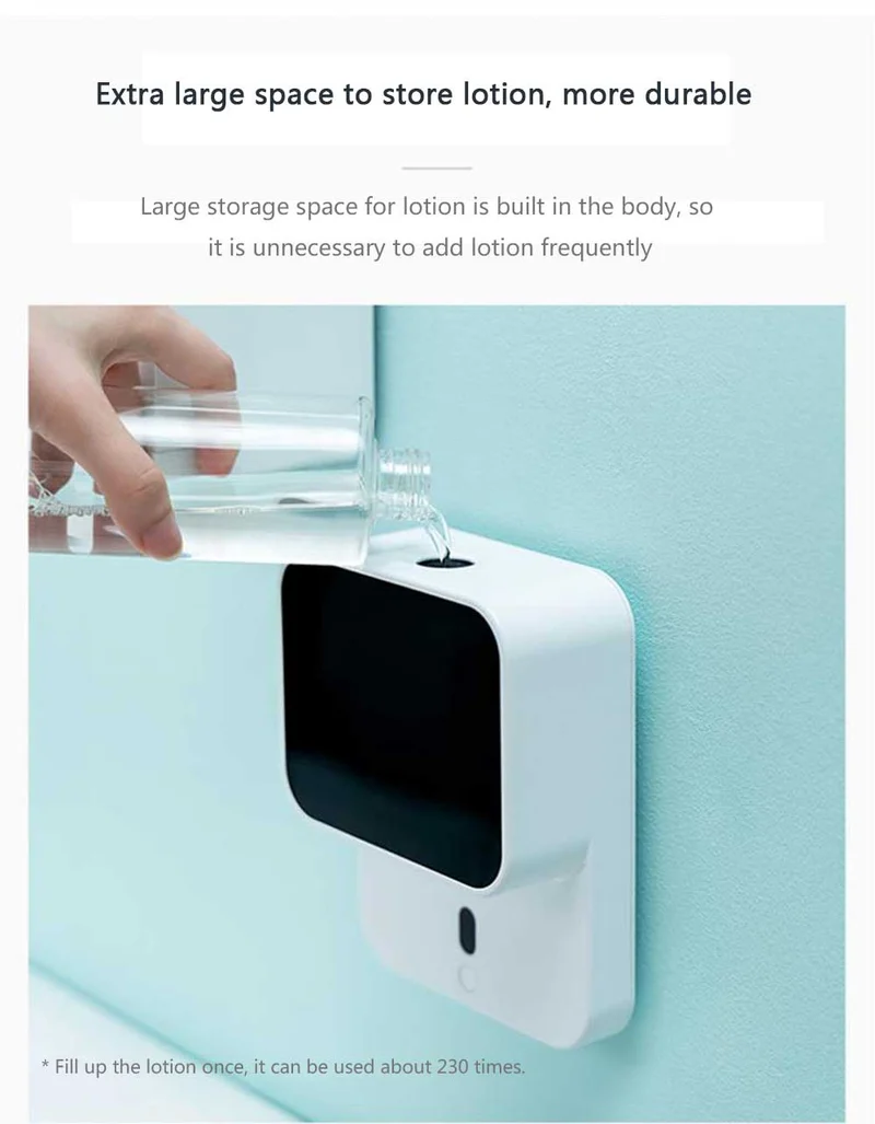 Automatisk sensor LED-display skumhåndvasker