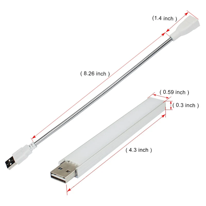 LED USB Plantevækst Phyto Lampe