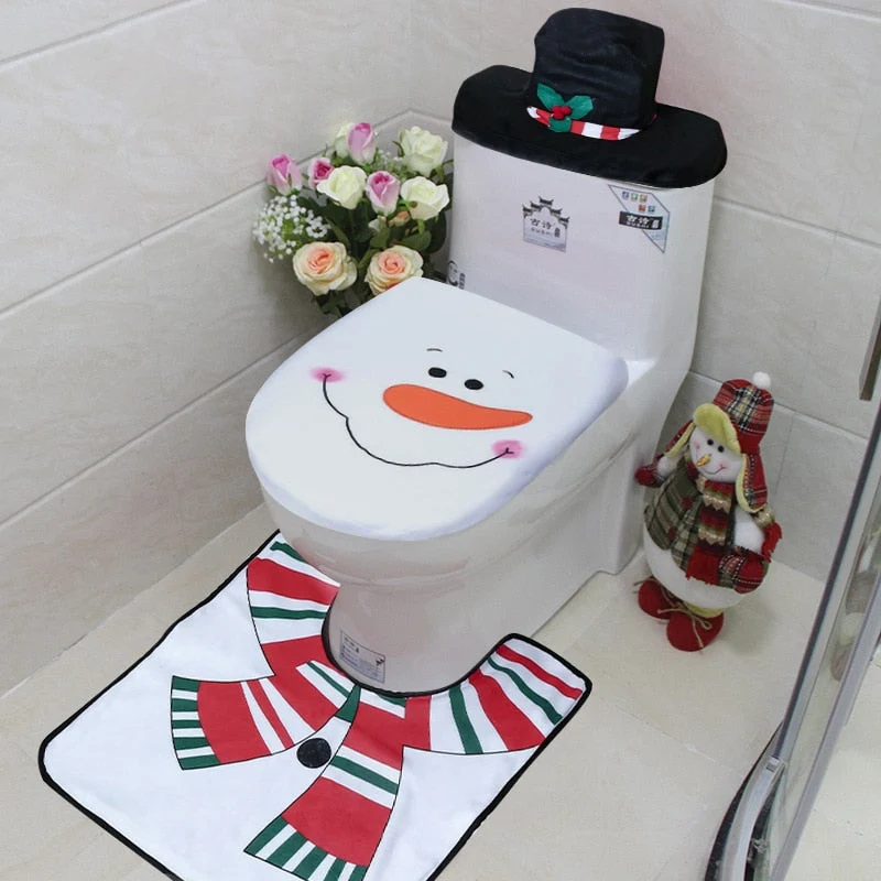 3stk Fancy Santa Claus Toilet Sæde Covers
