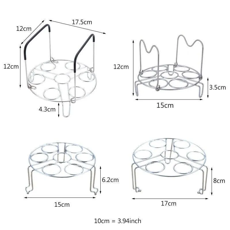 Varmebestandig stabelbar æg damper rack