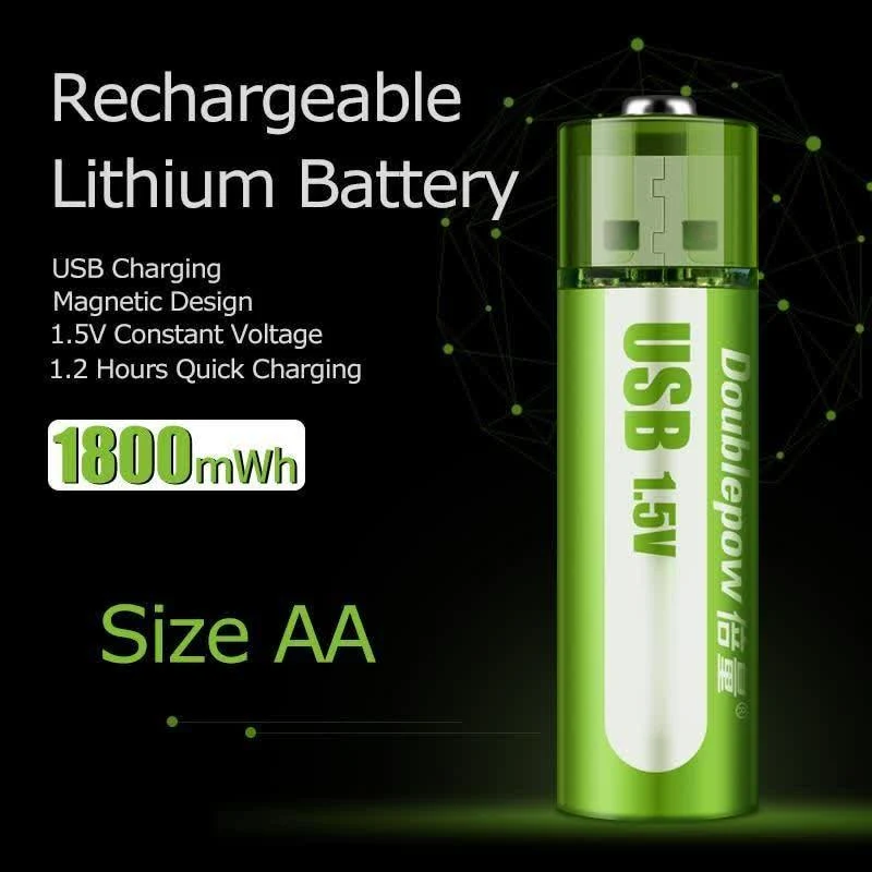 USB genopladeligt smart Li-Ion batteri