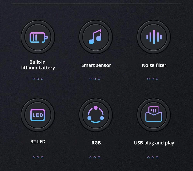 Voice Rhythm Sensor Atmosphere LED Lys