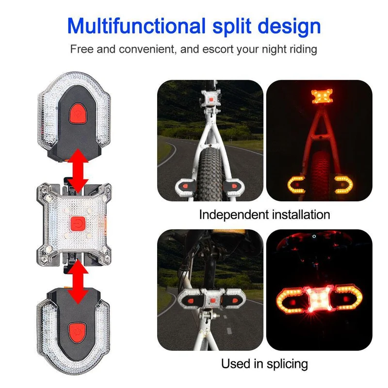 Smart Fjernbetjening Cykel Drejelampe